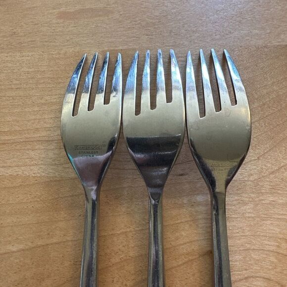 Cambridge DINNER FORK Stainless Steel Forks LOT OF 3 - Picture 5 of 8
